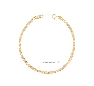 pulsera oro 18k con piedra con circonita