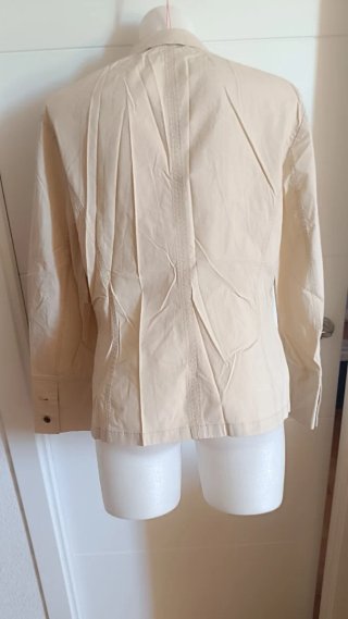 Blazer fina beige entretiempo