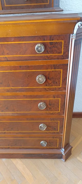 Dormitorio completo madera oscura