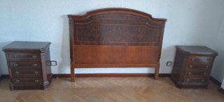 Dormitorio completo madera oscura