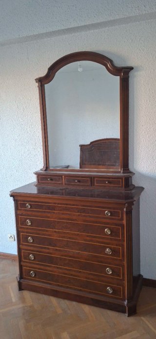 Dormitorio completo madera oscura