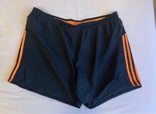 Pantalón corto Adidas Talla XL Negro/Naranja