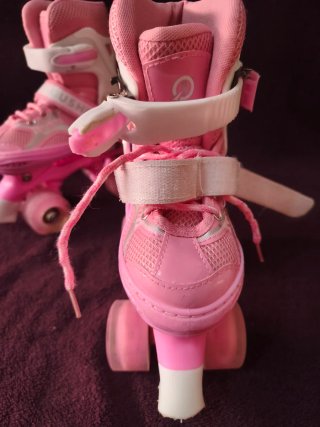 Patines rosas ajustables niña