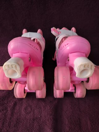 Patines rosas ajustables niña