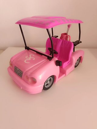 Coche golf rosa Barbie