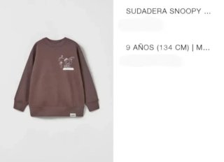 ZARA Sudadera  T.9