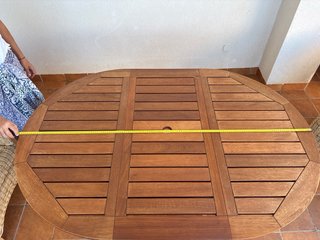 Mesa de teca extensible. REGALO CABECERO