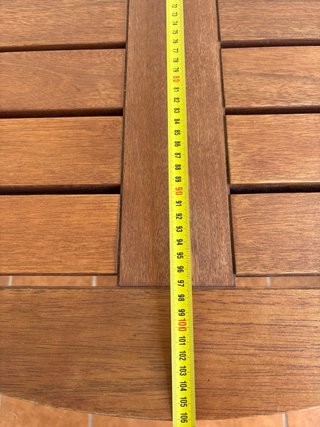 Mesa de teca extensible. REGALO CABECERO