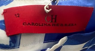 Pantalón CH Carolina Herrera Azul Blanco