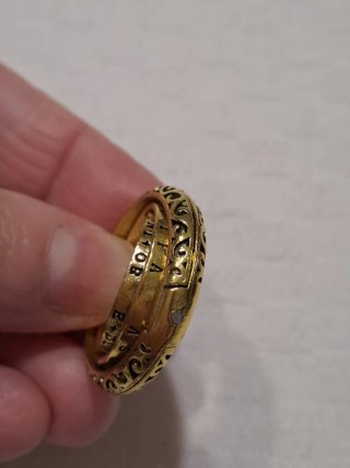 Anello a sfera Astronomico dorato