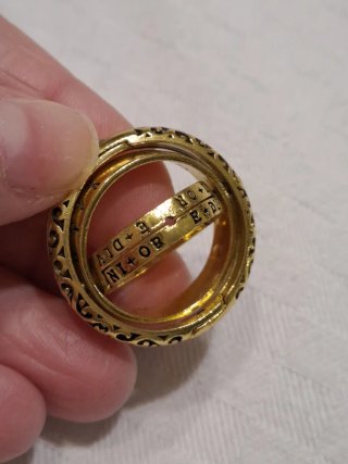 Anello a sfera Astronomico dorato