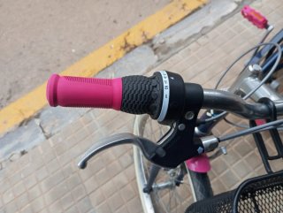 Bicicleta Paseo BTWIN Azul y Rosa