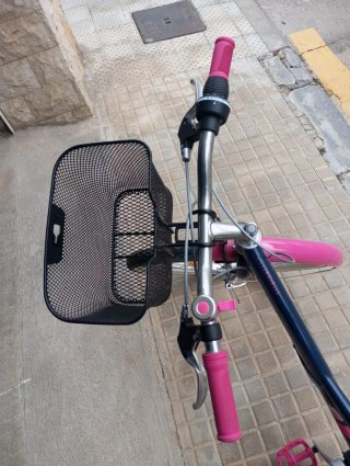 Bicicleta Paseo BTWIN Azul y Rosa