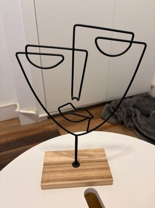 Figura Decorativa Abstracta Cara Moderna
