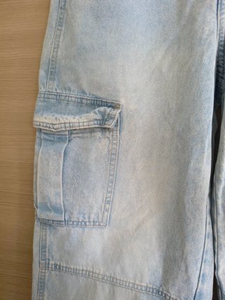 Jeans Cargo H&M Divided chiari - Pantaloni Wide