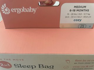 Sacos dormir Ergobaby 2 en 1 convertible NUEVOS
