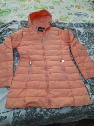 Giubbotto donna imbottito arancione