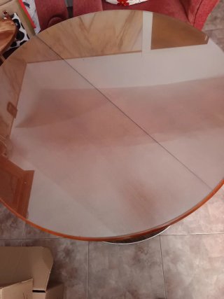 Mesa camilla redonda 90 cm extensible