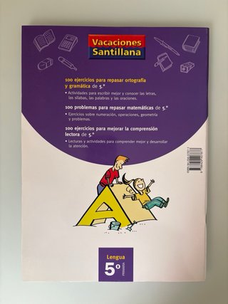 VACACIONES SANTILLANA 5° Primaria.