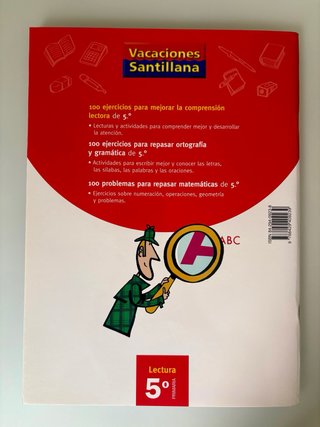 VACACIONES SANTILLANA 5° Primaria.