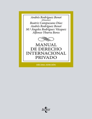 Manual de Derecho Internacional Privado Tecnos