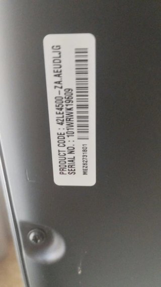 Televisión LG Negra 45 pulgadas