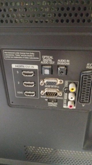 Televisión LG Negra 45 pulgadas