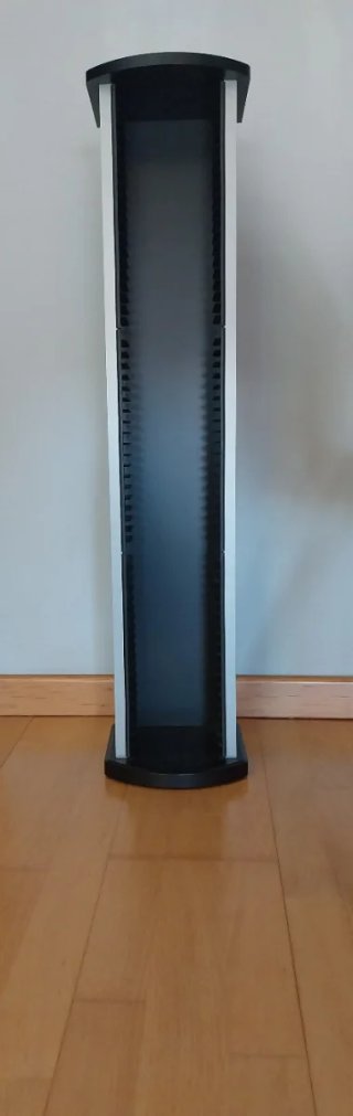 Torre Porta CD Metálica madera y Plástico 60CD