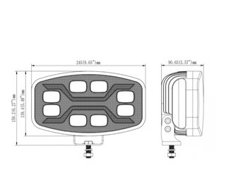 Faros LED Techo 12/24V para 4x4/Trucks