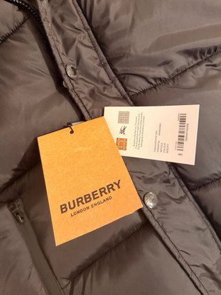 Giubbino Burberry Nero con Cappuccio
