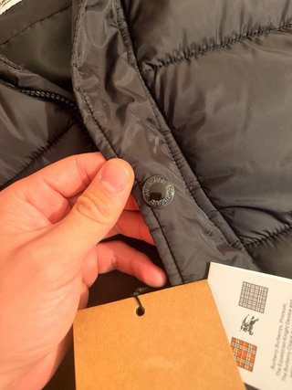 Giubbino Burberry Nero con Cappuccio