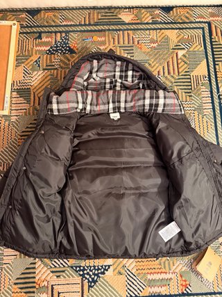 Giubbino Burberry Nero con Cappuccio