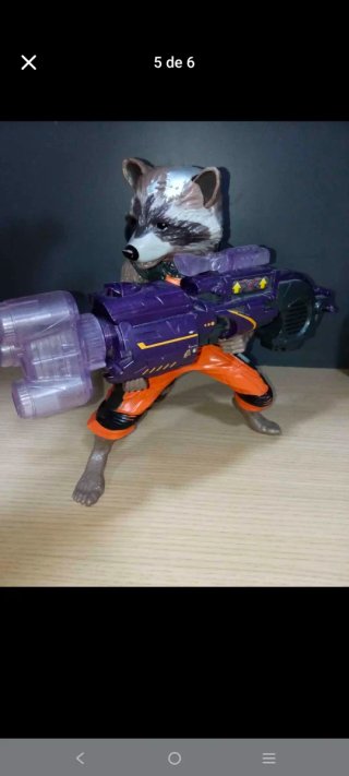 Figura Rocket Raccoon Guardianes Galaxia