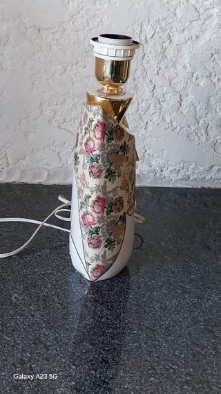 Candeeiro Galos Cerâmica e Tecido