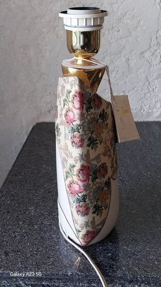 Candeeiro Galos Cerâmica e Tecido