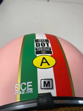 : Casco Moto Jet SEVS JR-706 Rosa Mate M