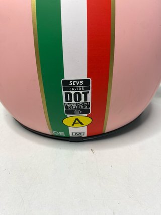: Casco Moto Jet SEVS JR-706 Rosa Mate M