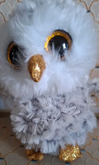 Peluche Gufo TY Beanie Boos Owlette 15cm