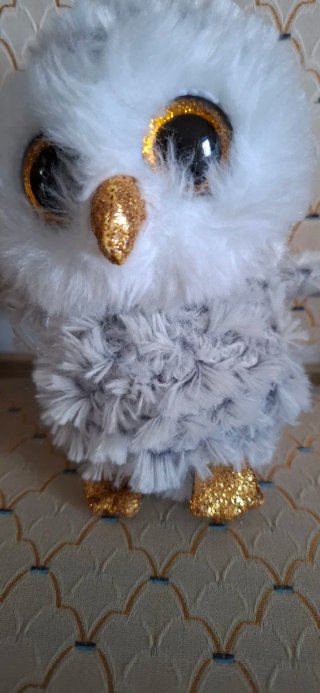 Peluche Gufo TY Beanie Boos Owlette 15cm