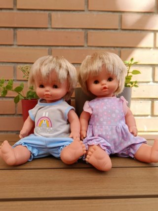 Muñecos Chiquitín y Chiquitina años 80
