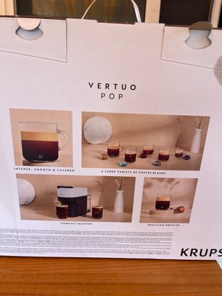 Cafetera Nespresso Vertuo Pop Krups Azul