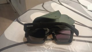 Gafas de sol Mr. Boho Negras con Funda Verde