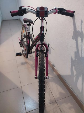 Bicicleta infantil con cesta