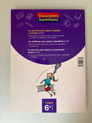 VACACIONES SANTILLANA 6° Primaria con solucionario