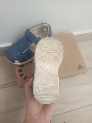 Sandalias Biomecanics piel niño azul