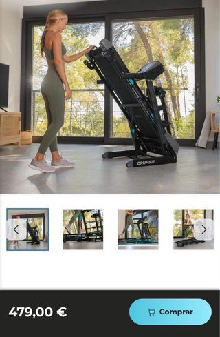 Bicicleta Spinning Cecotec + Cinta Correr Drumfit