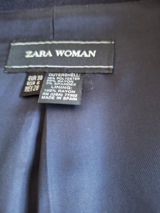 Chaqueta Zara Mujer Azul