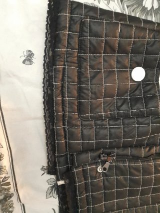 Giacca imbottita donna nera e bianca