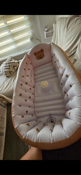 Bañera hinchable para bebé con ositos