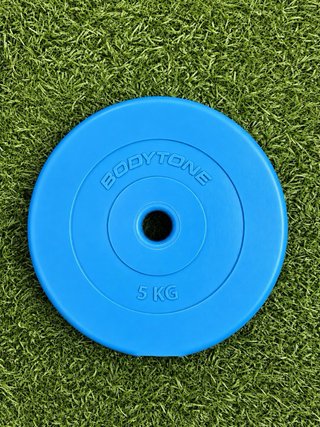 Kit de pesas Bodytone: 110kg + barra + banco.